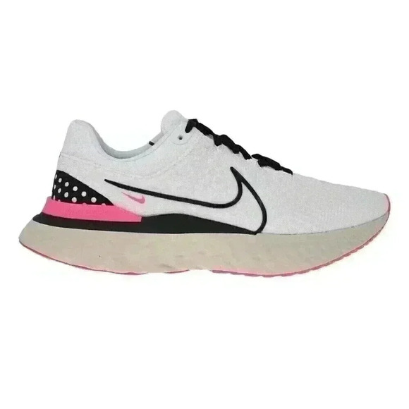 Nike React Infinity Run FK 3 White/Black-Pearl White DH5392-101 Men's Size 9.5 - Picture 1 of 7